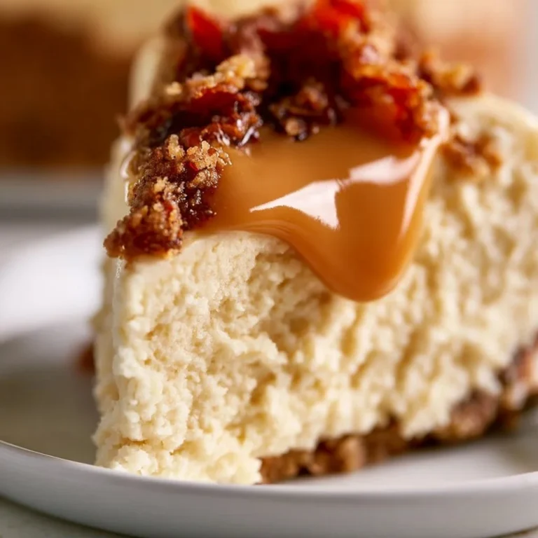 Slice of easy cheesecake with fruit topping on a plate