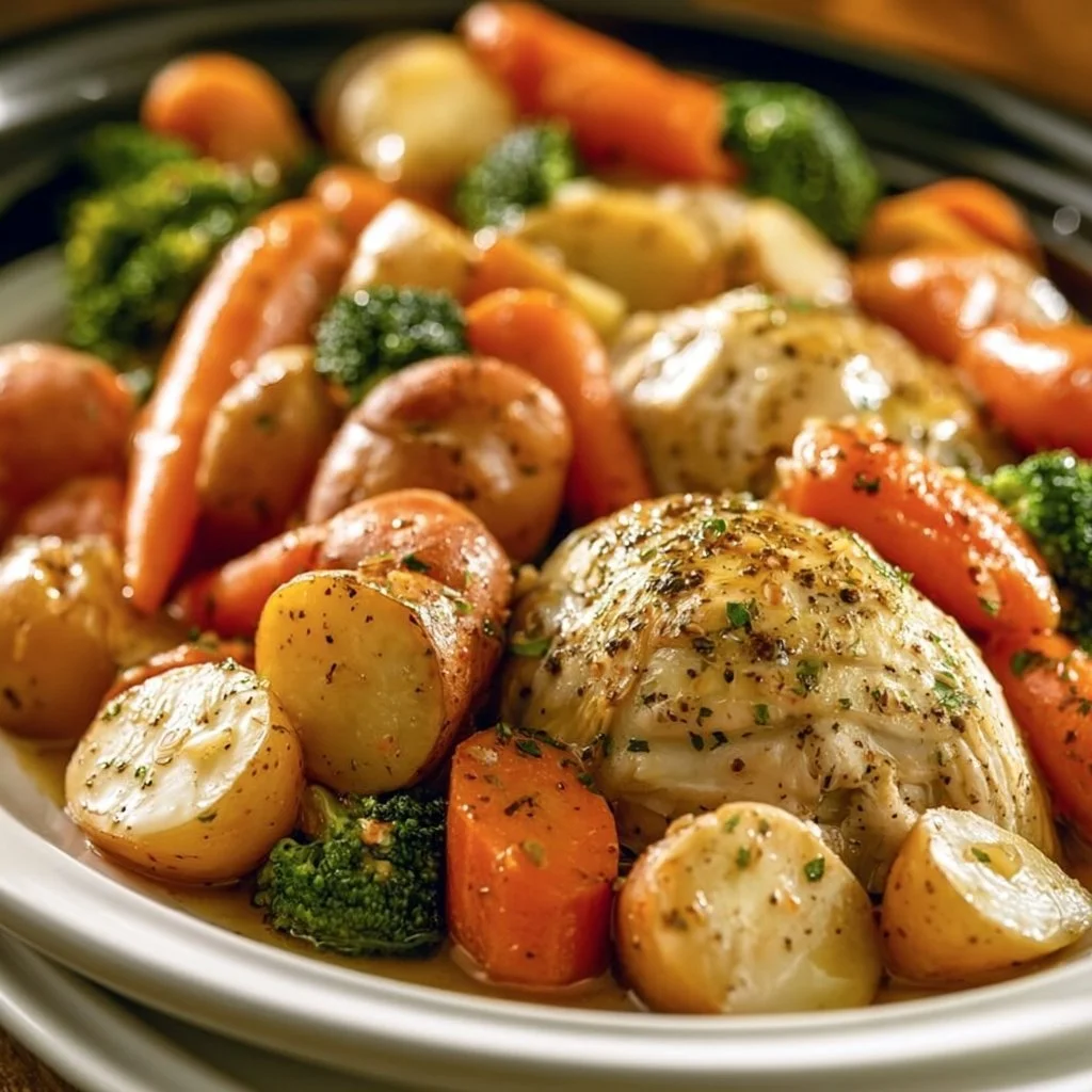 Easy Crockpot Garlic Herb Chicken & Veggies for Cozy Nights