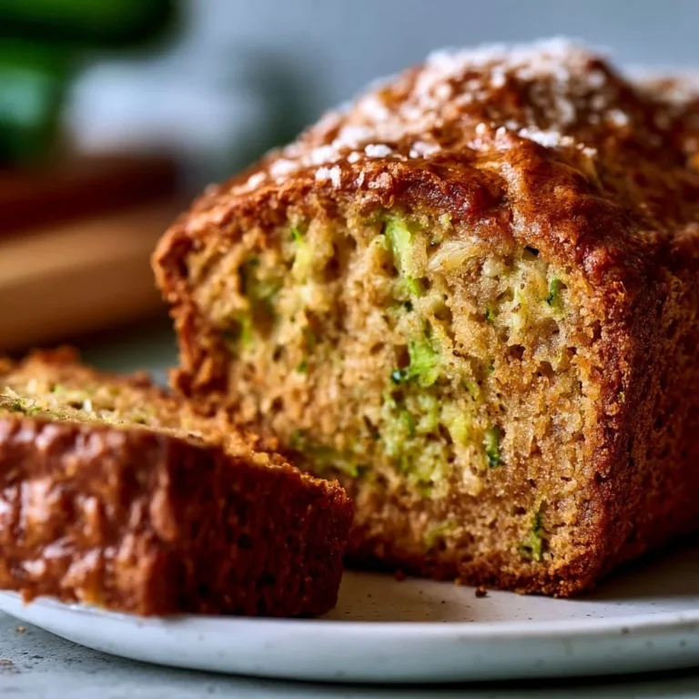 One-bowl zucchini bread fresh out of the oven, perfect for beginner bakers.