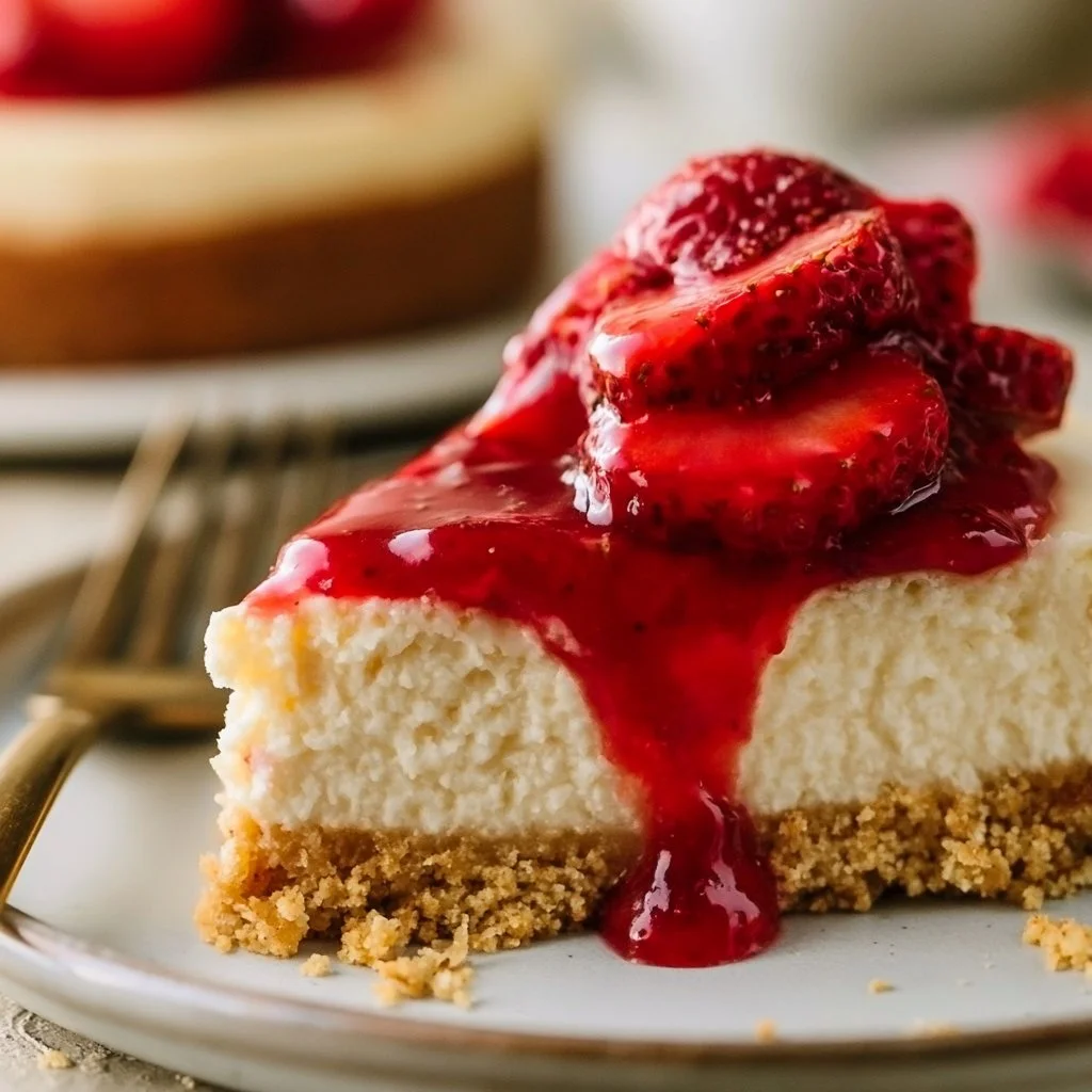 Easy Strawberry Cheesecake
