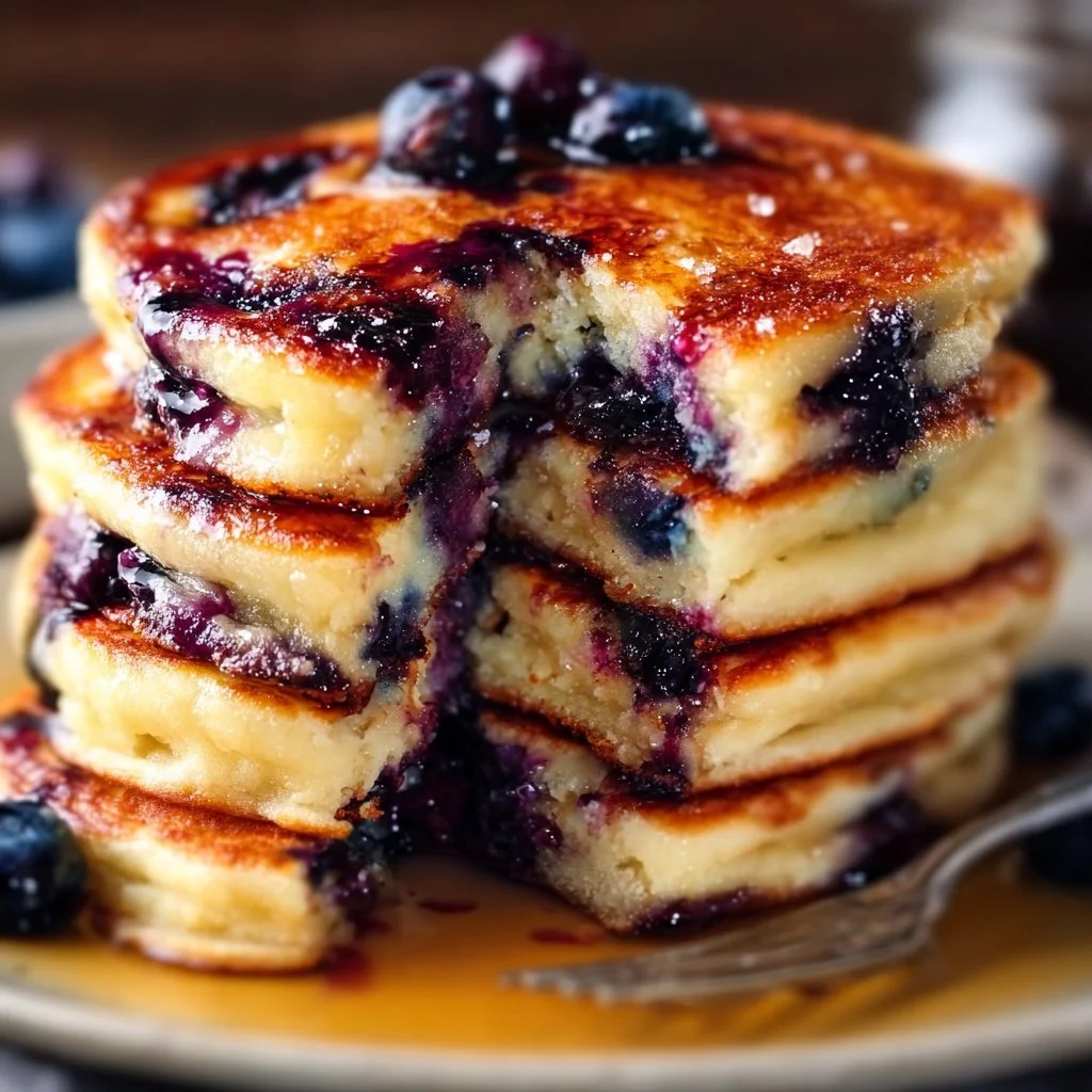Fluffy Gluten-Free Blueberry Pancakes