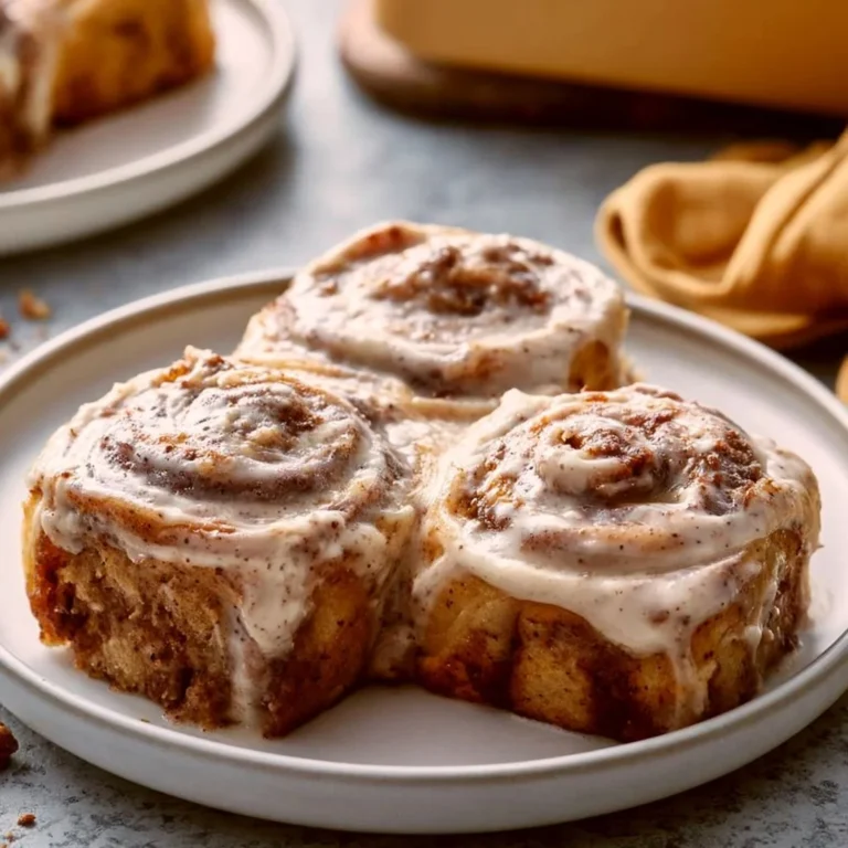 Gooey banana bread cinnamon rolls with cream cheese icing