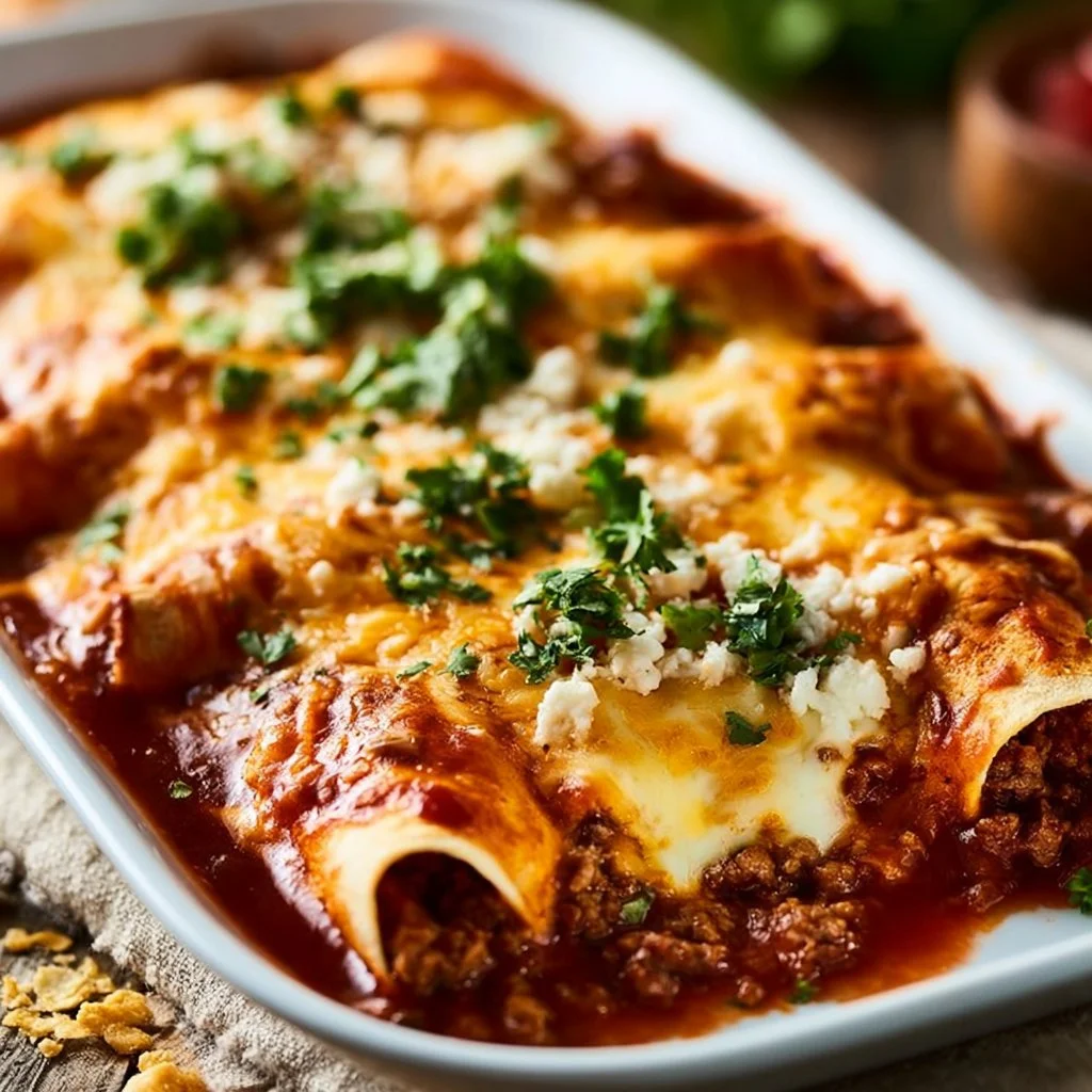 Ground Beef Enchiladas