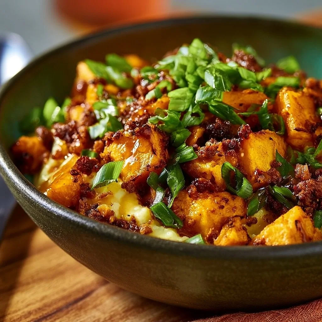 Ground Beef Hot Honey Bowl