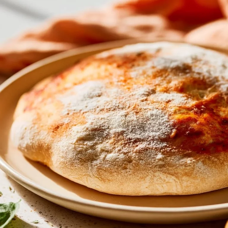 Homemade pizza dough preparation with flour, yeast, and ingredients.