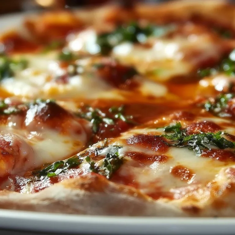 Delicious Italian pizza topped with fresh ingredients and herbs