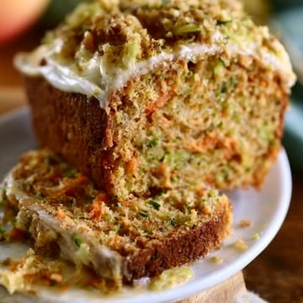 Moist and Flavorful Carrot Apple Zucchini Bread | Zucchini Baking Recipes Bread Apple, Carrot Zucchini Apple Bread Slices, Mini Carrot Apple Zucchini Bread