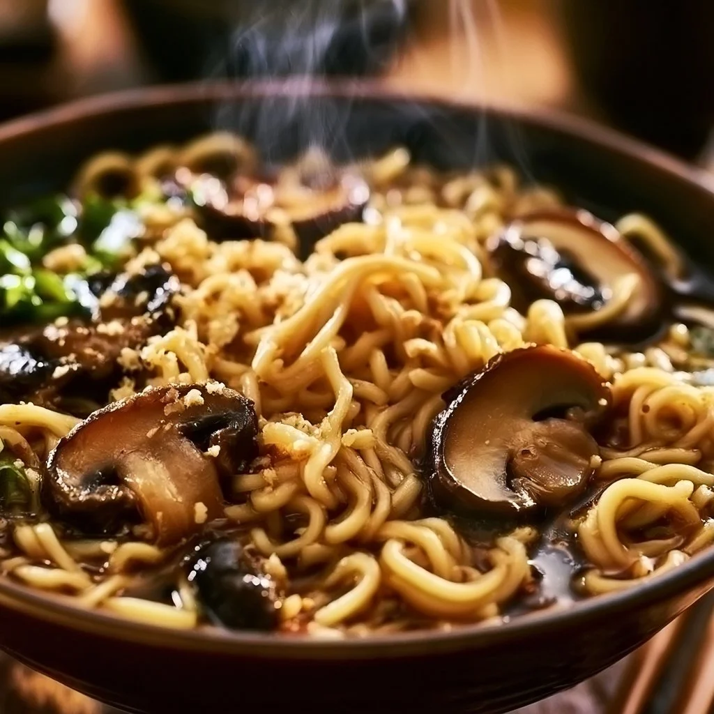 Mushroom Ramen Noodles