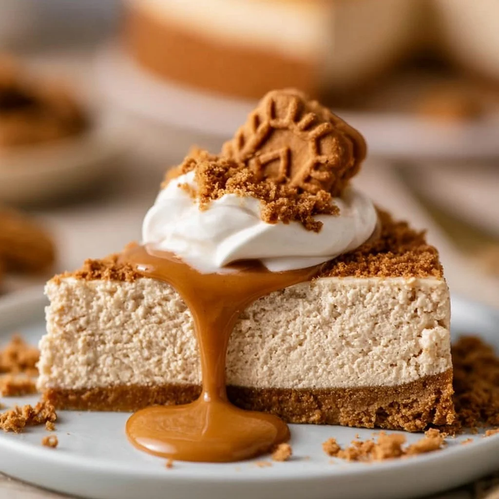 No-Bake Biscoff Cheesecake