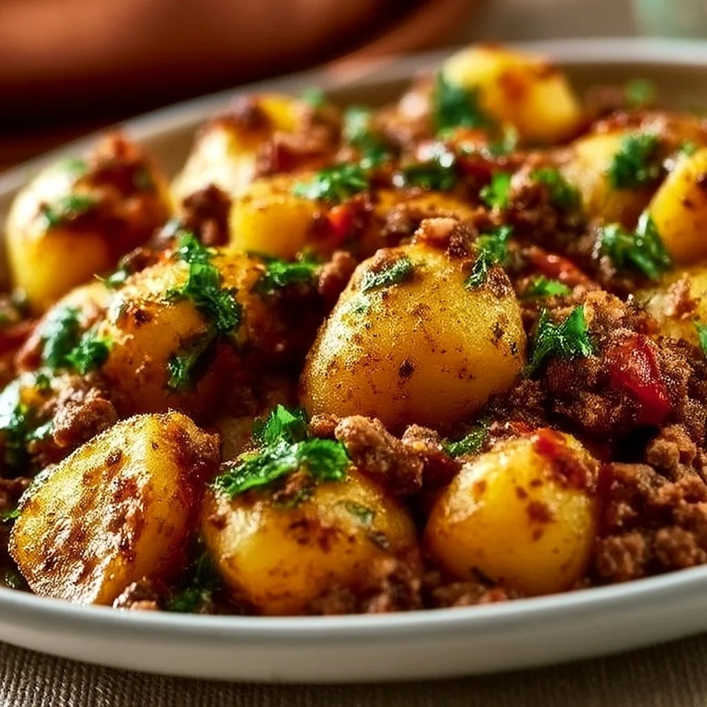 One-Pan Ground Beef and Potatoes