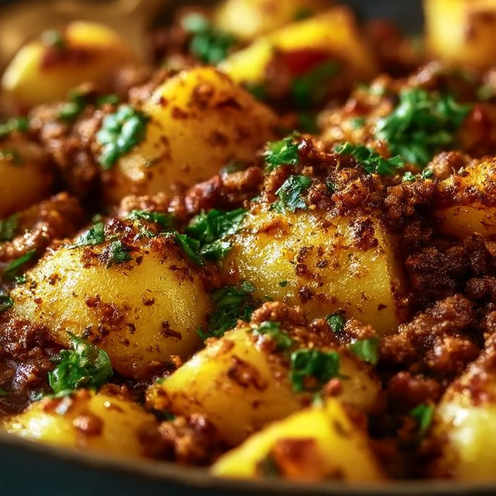 One-Pan Ground Beef and Potatoes