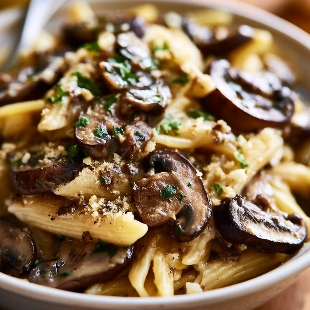Pasta with Portobello Mushrooms