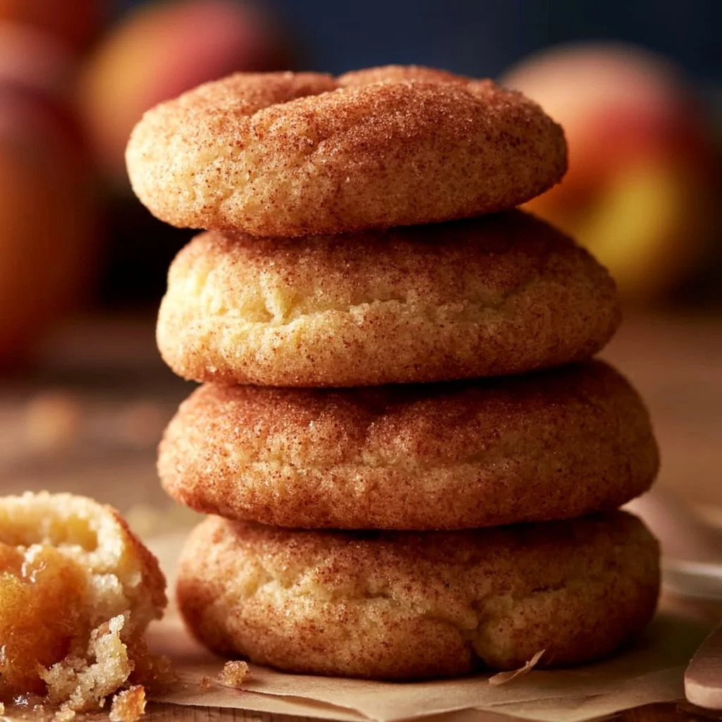 Peach Snickerdoodle Cookies