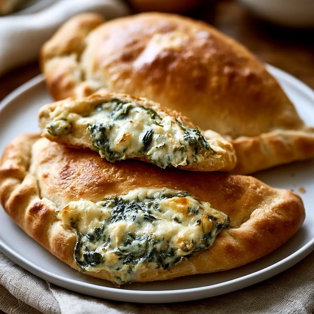 Ricotta and Spinach Calzones