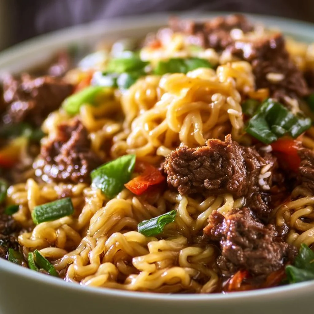 Slow Cooker Beef Ramen