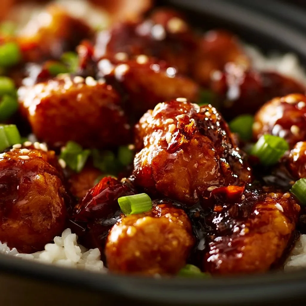 Slow Cooker General Tso's Chicken Recipe