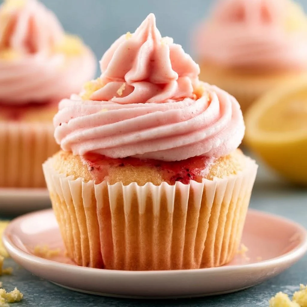 Strawberry Lemonade Cupcakes