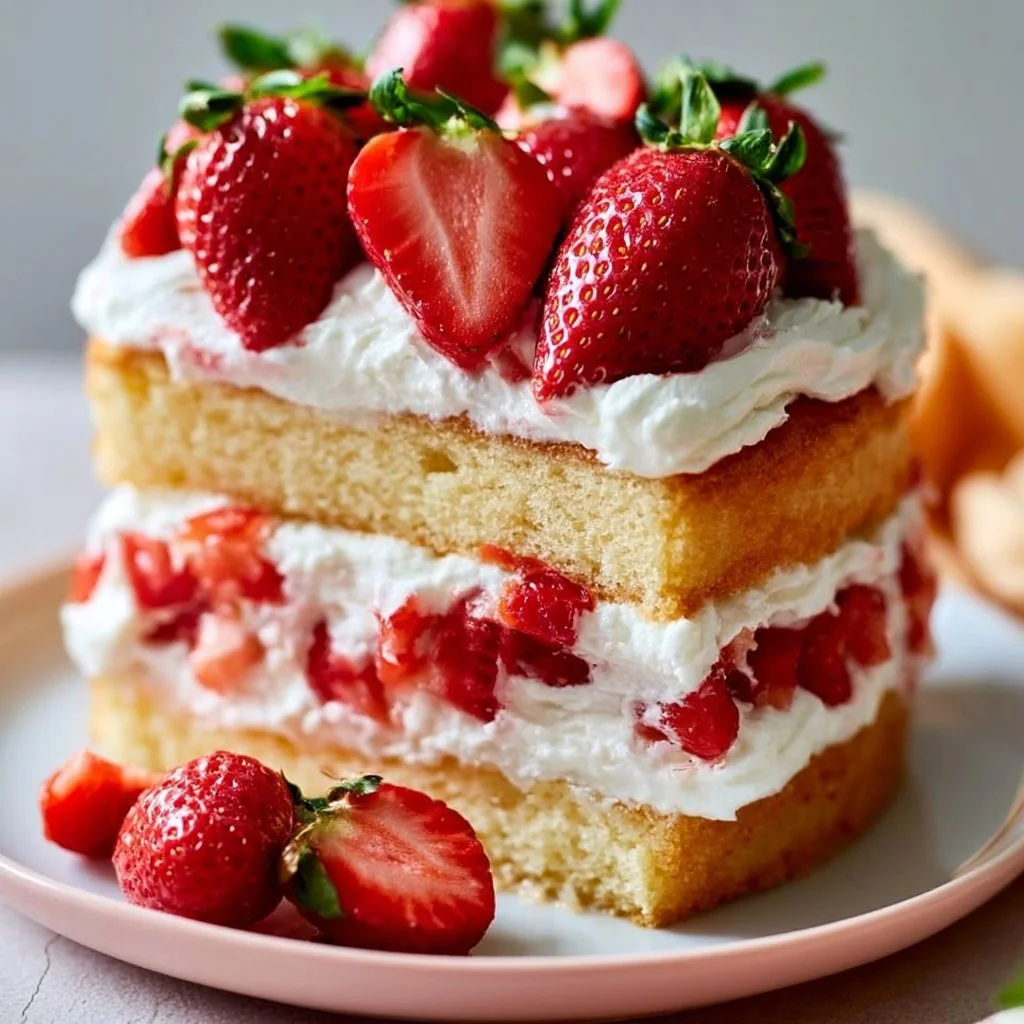 Strawberry Shortcake Layer Cake