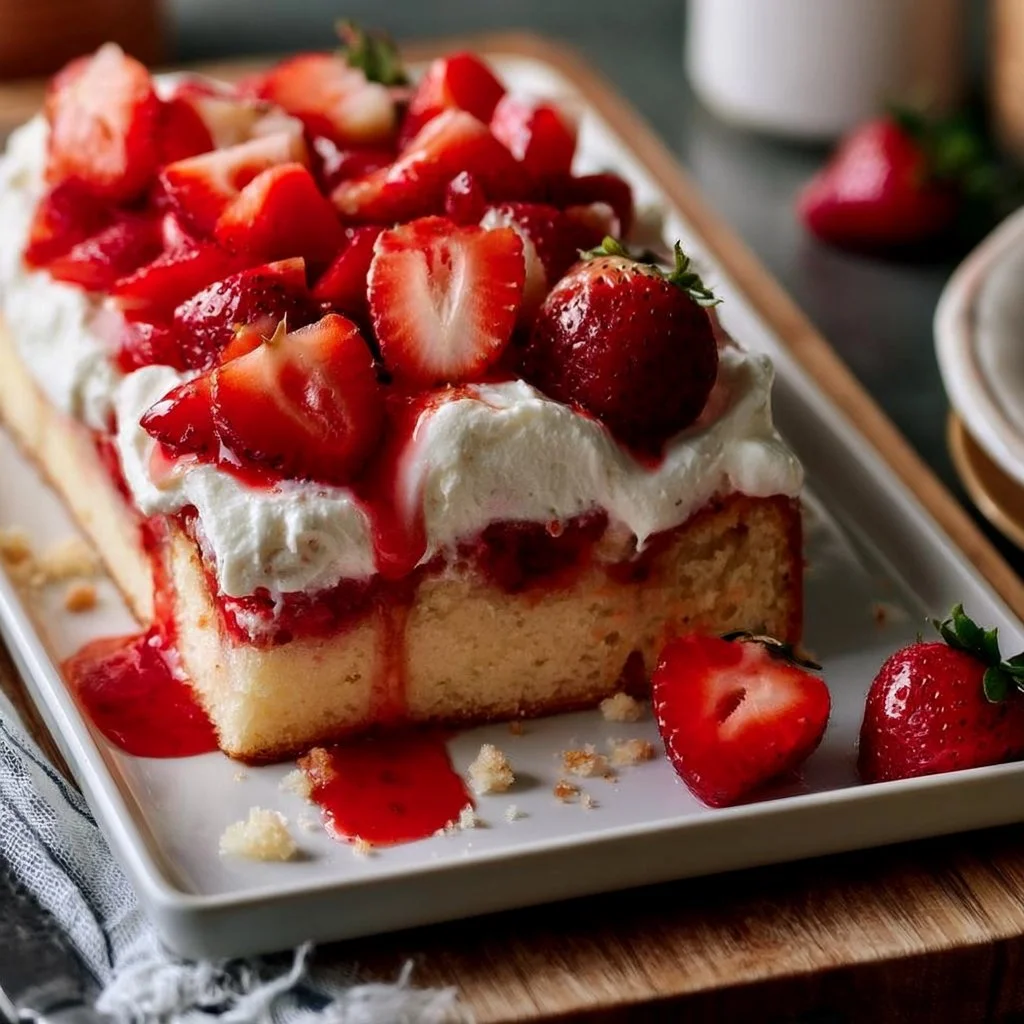 Strawberry Shortcake Sheet Cake