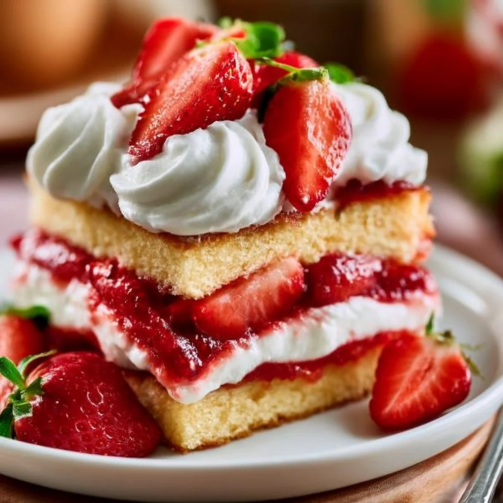 Strawberry Shortcake with Sponge Cake