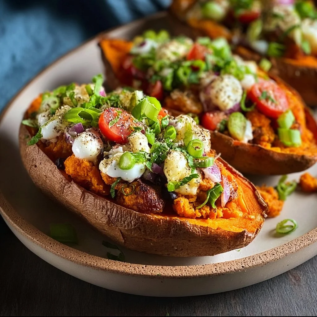 Taco Stuffed Sweet Potatoes