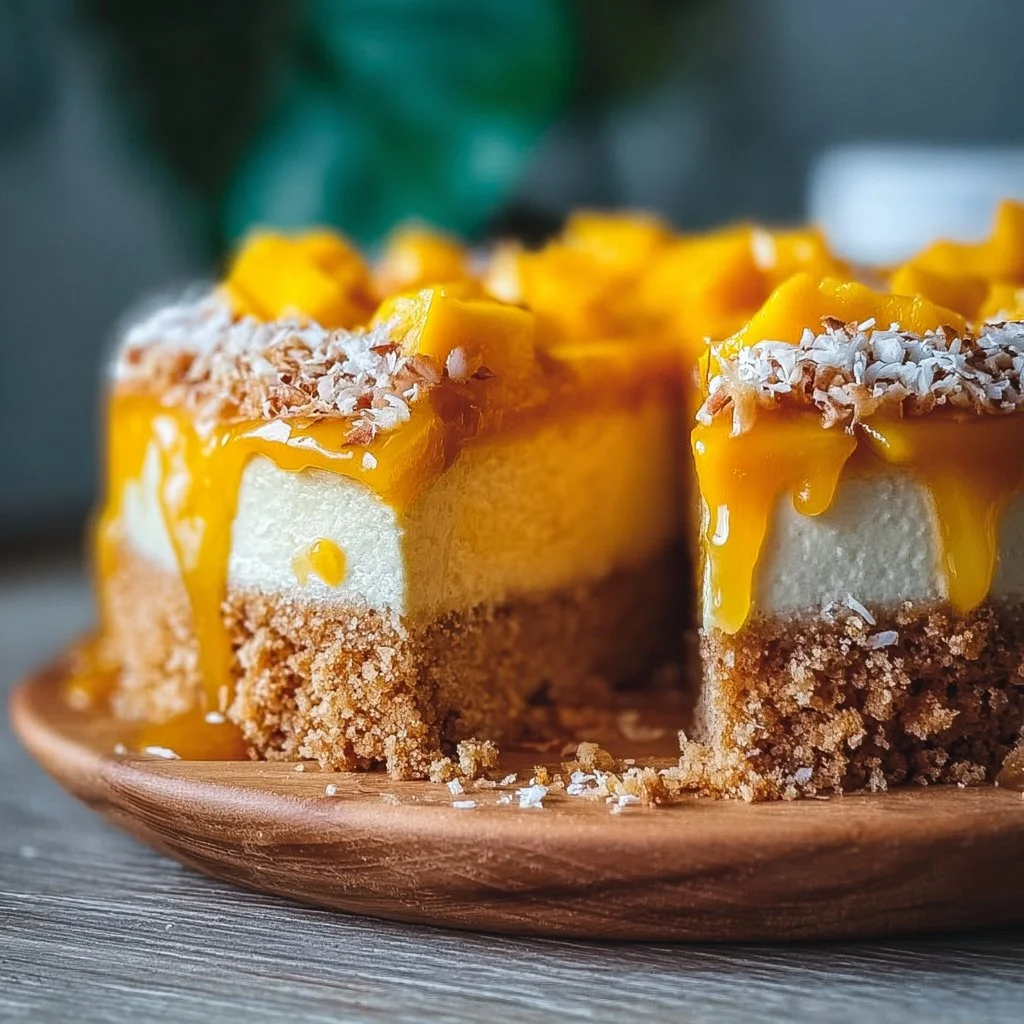 Tropical Bliss Vegan Mango Cake