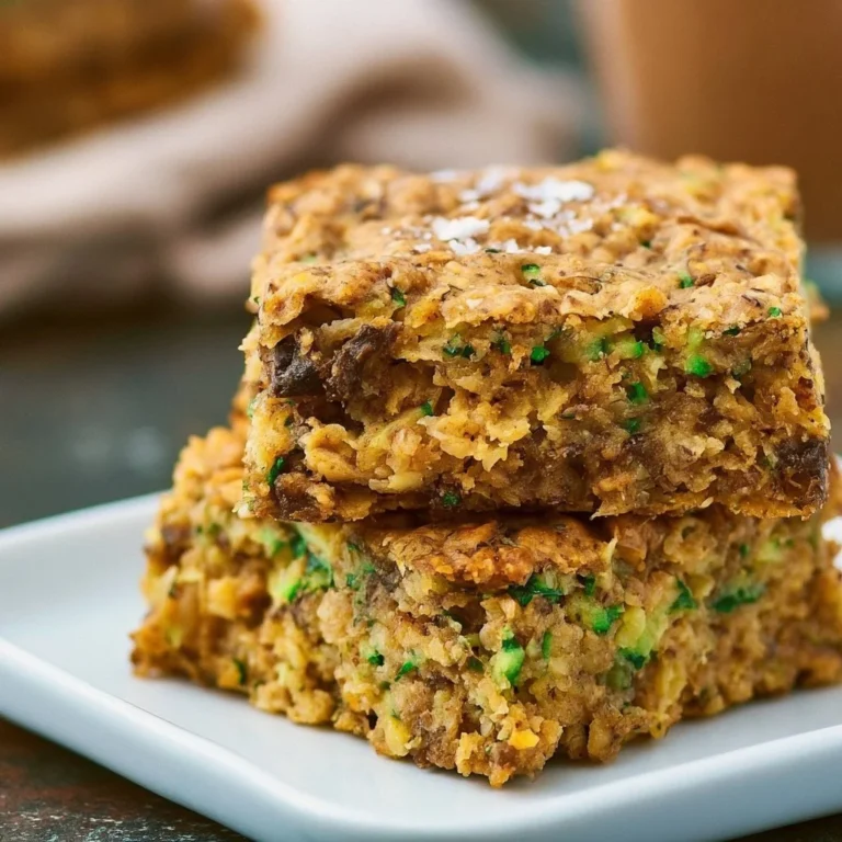 Delicious vegan gluten-free zucchini bars topped with nuts and chocolate drizzles.