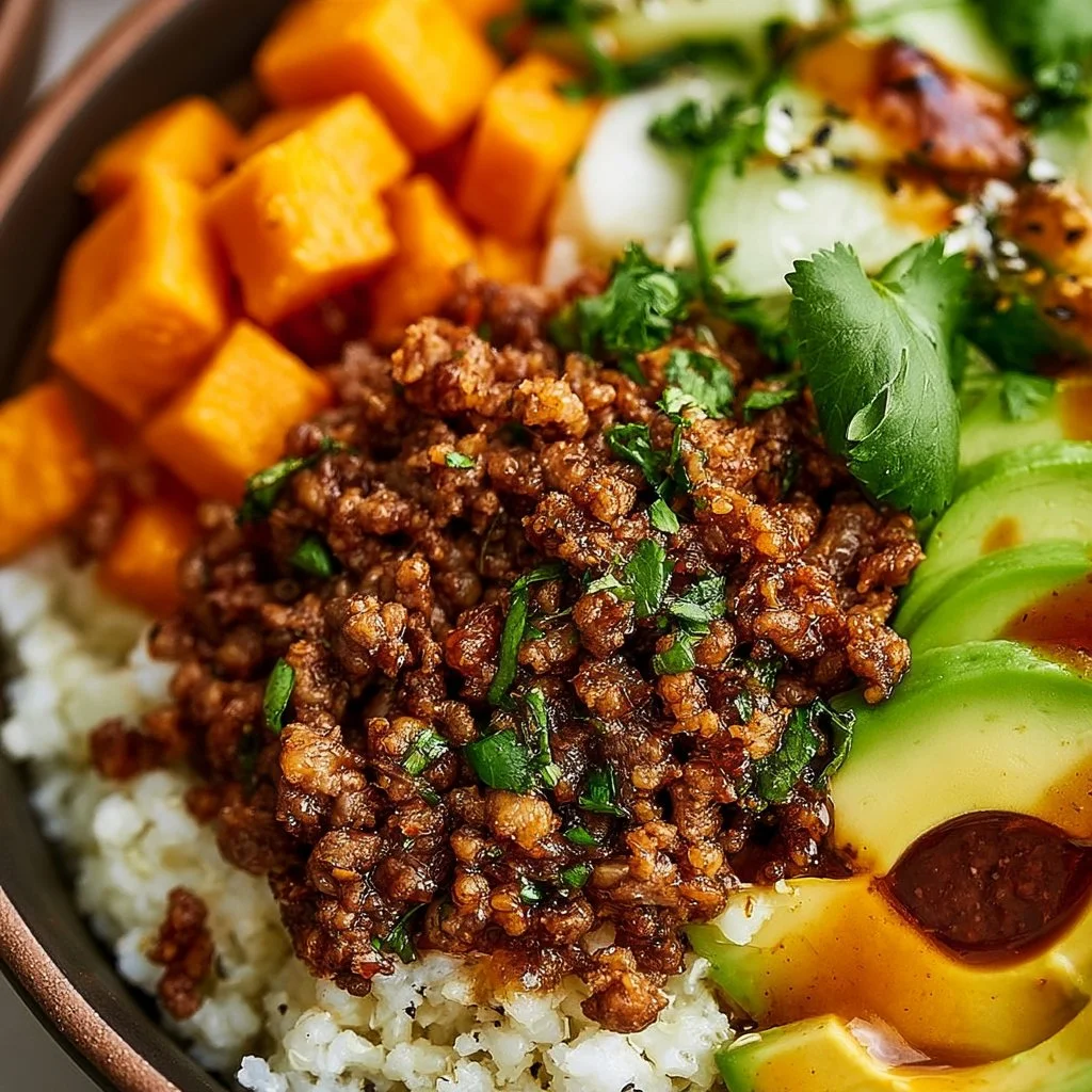 Viral Hot Honey Ground Beef Bowl — Meal Prep High Protein High Fiber