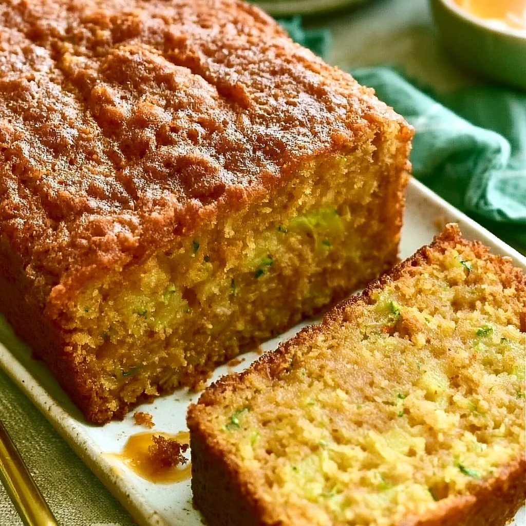 Zucchini Pineapple Bread Recipe: Delicious Twist for Food Lovers | Southern Zucchini Bread with Pineapple, Pineapple Zucchini Bread Slices, Tropical Zucchini Bread Recipe