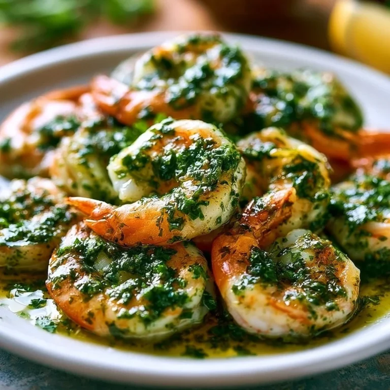 Delicious Chimichurri Shrimp with fresh herbs and spices