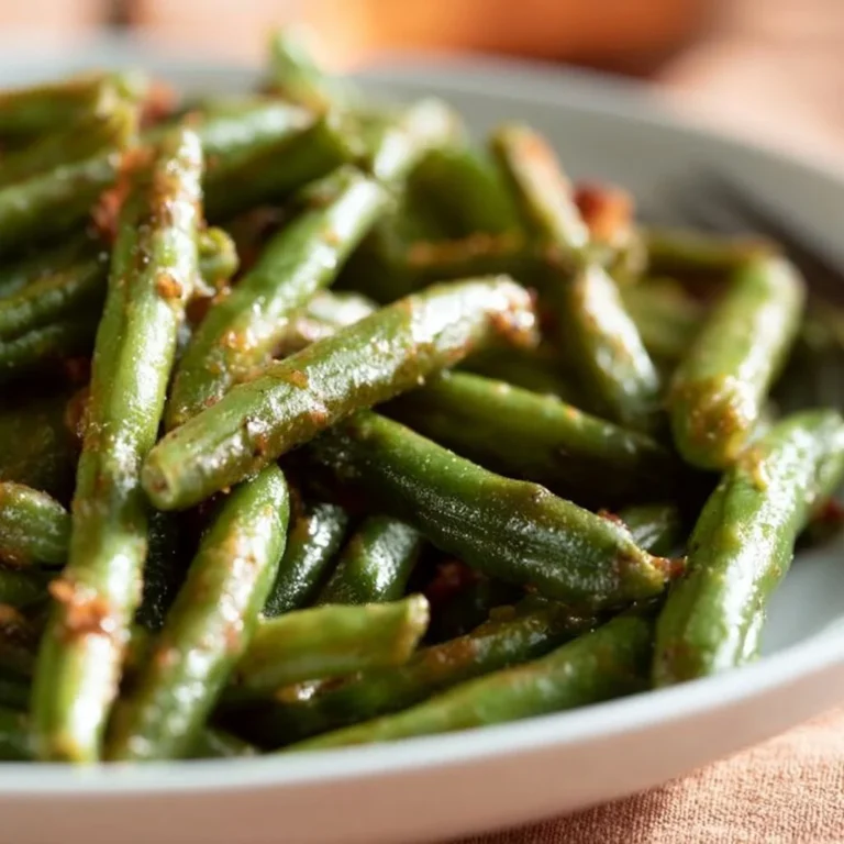 Delicious crack green beans recipe served in a bowl.