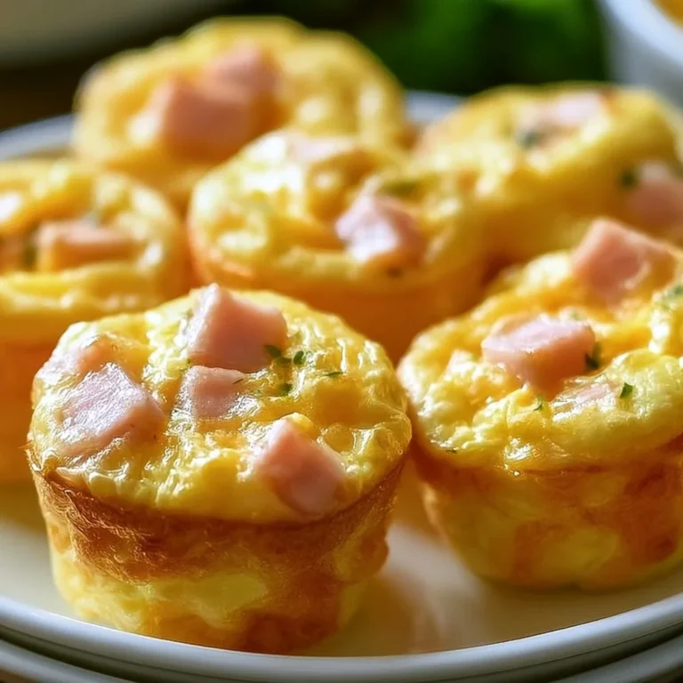 Delicious Ham and Cheese Egg Muffins ready for breakfast or brunch