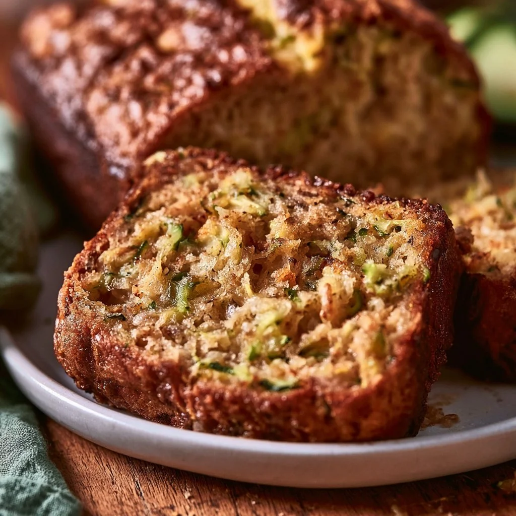 Healthy one-bowl banana zucchini bread without refined sugar