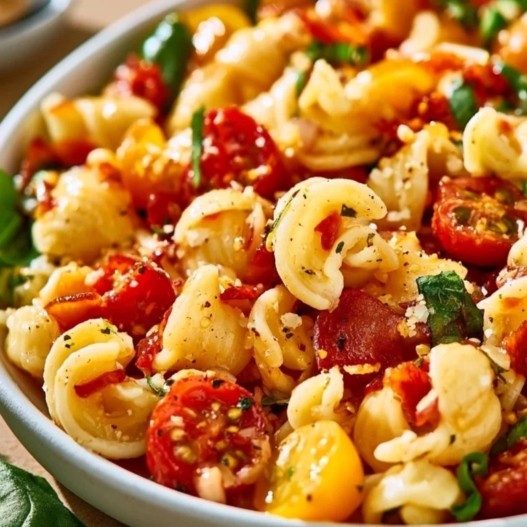 Delicious Hot Honey Pasta Salad with fresh ingredients and a spicy twist