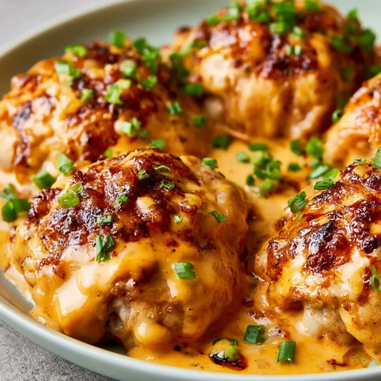 Skillet Bang Bang Chicken Thighs served on a plate with vibrant vegetables