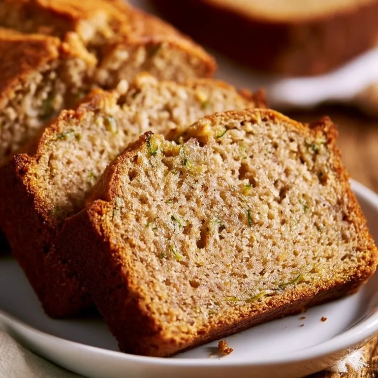 Slice of homemade Banana Zucchini Bread served on a plate